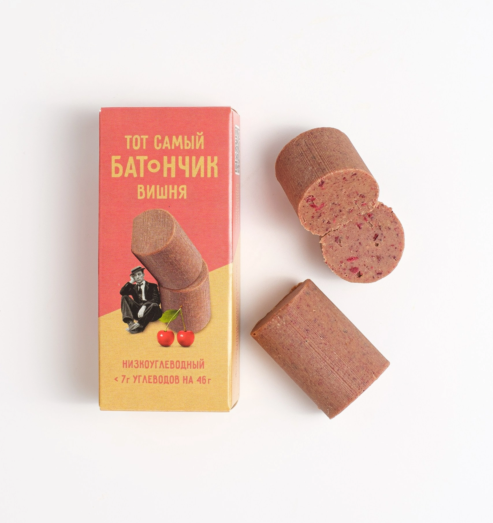 Товар RAW Конфеты «Sweet candy» с кешью + вишня (без сахара) 2 шт