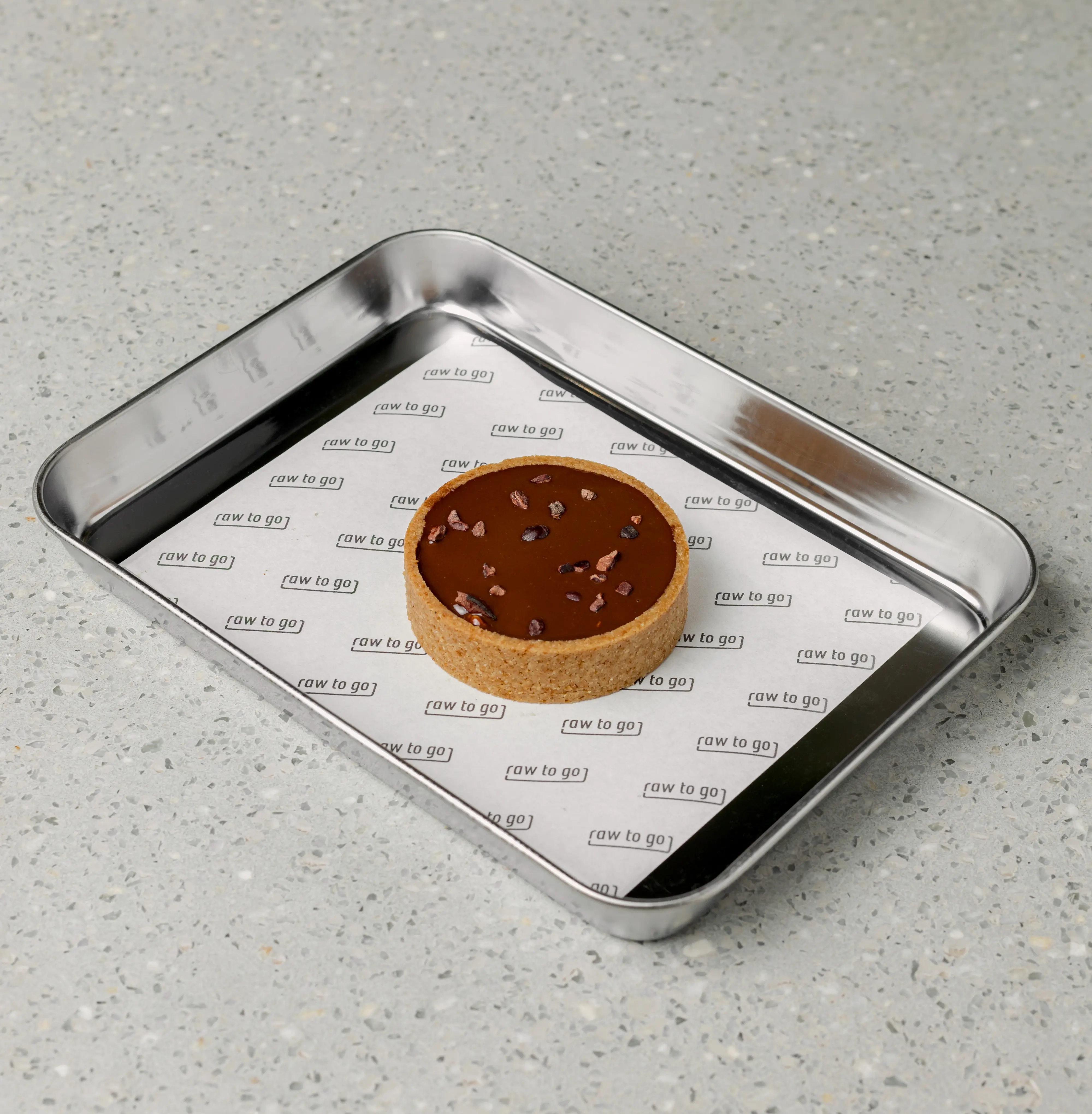 Шоколадно-карамельная тарталетка